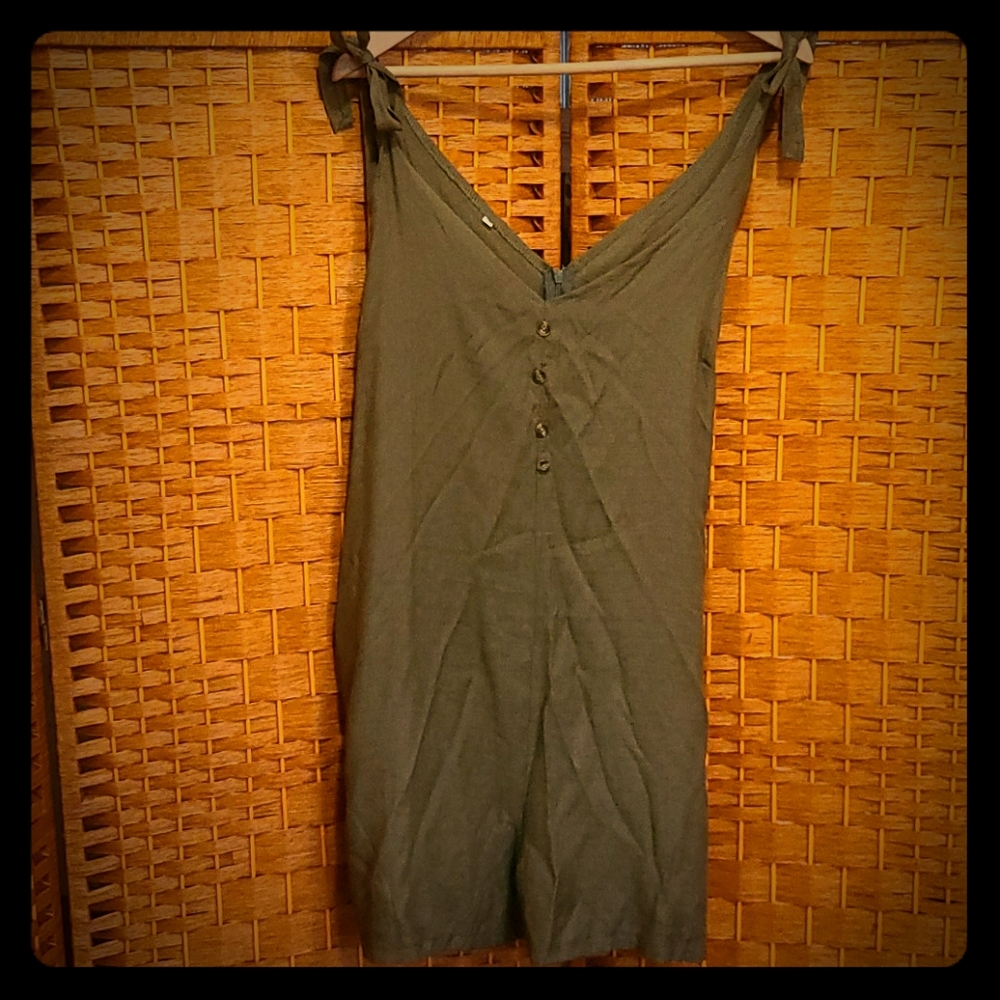 Plus linen romper
